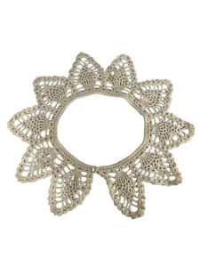 Top liso vintage con cuello blanco hecho a mano de algodón excelente manera de vestir - Imagen 1 de 14