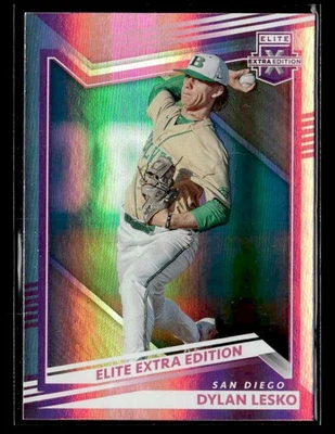2022 Panini Elite Extra Edition - Pink - #15 Dylan Lesko - San Diego Padres - Image 1 of 2
