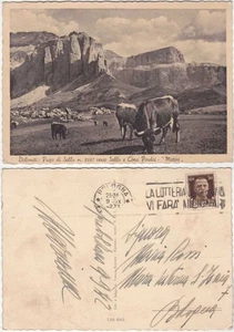 PASSO DI SELLA VERSO SELLA E CIMA PORDOI - BOLZANO - MOTIVO - VIAGG. 1942 -34899 - Picture 1 of 1
