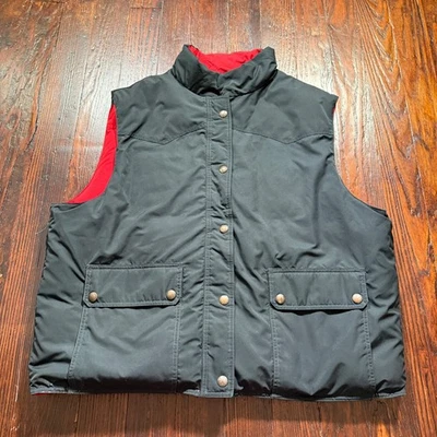 Polo Ralph Lauren Vest Mens 2XL Black or Red Reversible Down Waterfowl - Image 1 of 4