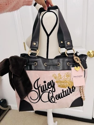 Bolso de Mano Juicy Couture Daydreamer Key To Juicy Rosa Polvoriento Rubor Limitado Y2K Nuevo con Etiquetas Foto 1 de 4
