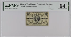 FR 1227 - 3c TERCERA EDICIÓN - FONDO OSCURO - PMG 64 EPQ - CU - ¡ENVÍO GRATUITO!! - Imagen 1 de 4
