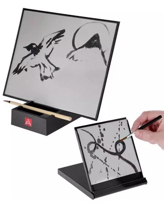 NEW The Original BUDDHA BOARD Art Set: Water Painting w/ Bamboo Brush & Stand H - Image 1 of 4