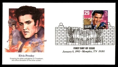 Mayfairstamps US FDC 1993 Tennessee Elvis Presley appreciation First Day Cover a - Image 1 of 2