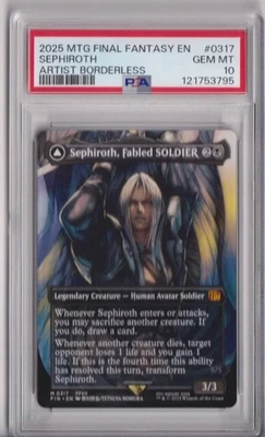 2025 MTG FInal Fantasy EN Sephiroth Artist Borderless GEM MT 10 - Image 1 of 4