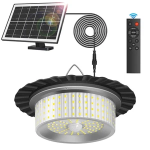 Solar Shed Light Outdoor Indoor, Upgrade 244 LED 360° Lighting Motion Sensor ... - Picture 1 of 8