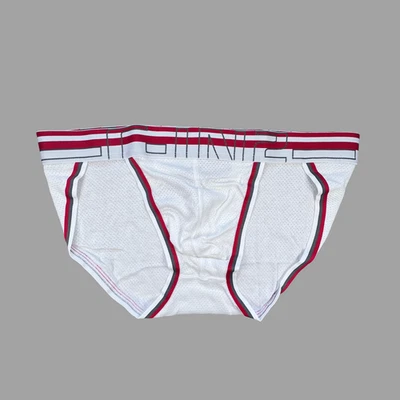 C-IN2 men white  Zen cotton rayon mesh dash brief underwear size M L XL - Image 1 of 4
