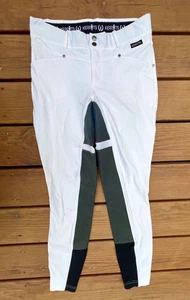 Kerrits Crossover II White Full Seat Riding Tight/Breeches | Women L | MSRP $129 - Picture 1 of 9