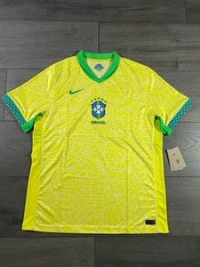 Nike Brazil 2024 Stadium Home Jersey Yellow Men’s Size XL New FJ4284-706 - Picture 1 of 9