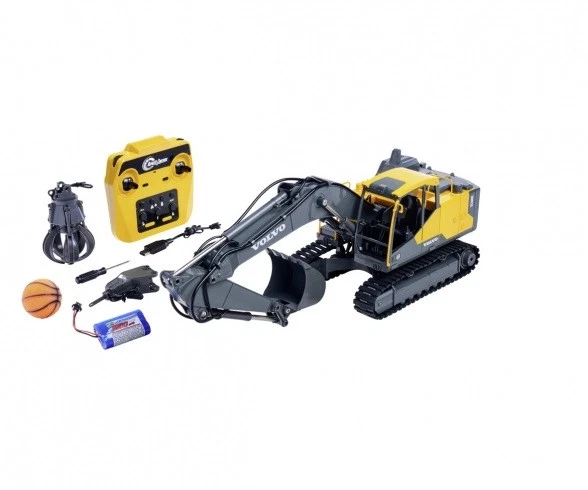 Carson 500907694 - 1 16 Metall Raupenbag.Volvo EC160E 100 - Neu