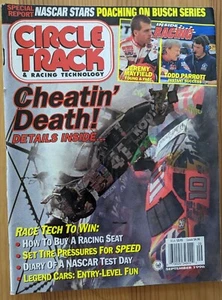 Circle Track Magazine Sept 1996 Jeremy Mayfield Todd Parrott NASCAR Test Day - Imagen 1 de 5
