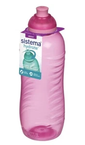 5 x Sistema Twist n Sip 460ml Water Sports Bottle In Pink School Kids Bulk - Picture 1 of 1