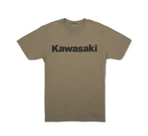 New Kawasaki Tread Logo T-Shirt, Olive, Large, K001-2583-OLLG - Bild 1 von 2