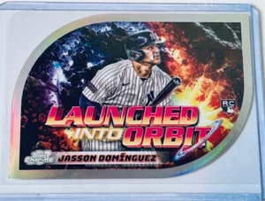 2024 Topps Cromo Cósmico Lanzado en Órbita Jasson Dominguez New York Yankees - Imagen 1 de 2