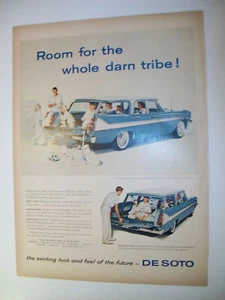 1958 De Soto DeSoto Station Wagon large - mag car ad - "room for whole darn tribe" - Bild 1 von 1