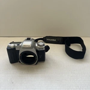 Pentax MZ-50 35mm SLR Film Camera Body Only AF Auto Focus/MF Strap Tested - Picture 1 of 15