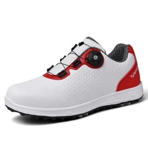 Echtleder Golfschuhe Herren Damen Atmungsaktiv Weich Anti Rutsch Wanderschuhe - Bild 1 von 21