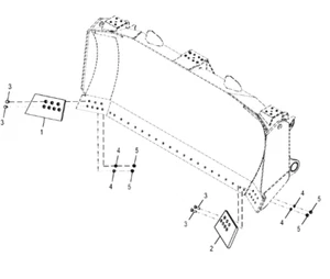  OEM  DOZER, CRAWLER Blade End Bits EPC John Deere CF T6Y4278 T6Y4277 Pair NEW  - Picture 1 of 8