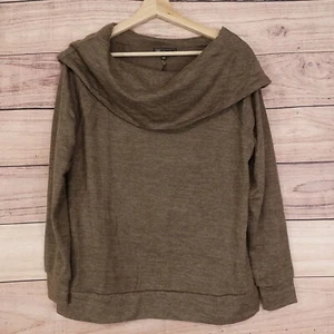 NWT DG2 DIANE GILMAN BROWN PULLOVER SWEATER WOMENS SIZE M MEDIUM NEW! - Picture 1 of 8