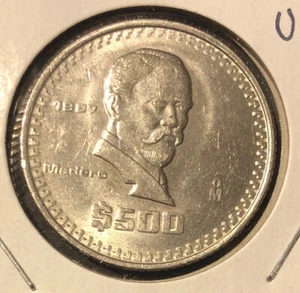 1987 -Mo Mexico 500 Pesos UNCIRCULATED Coin-KM# 529 - Picture 1 of 4