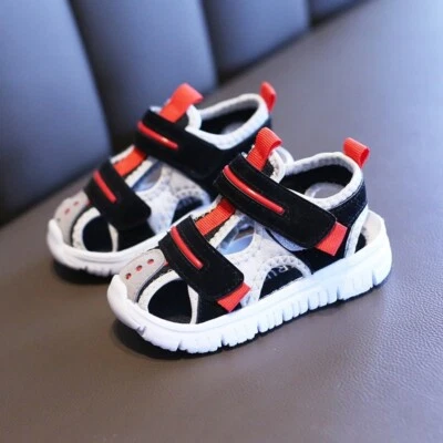 Baby Summer Sandals For girls boys beach fashion toddler shoes soft bottom cloth - Image 1 of 4