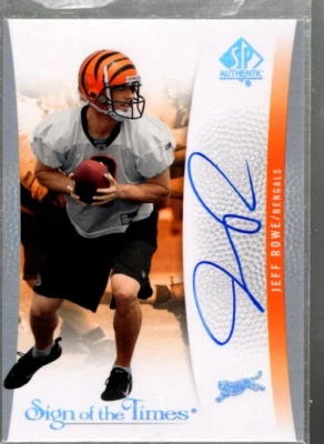 B0364-2007 SP Authentic Sign of the Times #SOTTJR Jeff Rowe Auto - NM-MT - Image 1 of 2