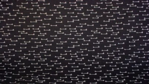 1-1/8Y Clark & Clark F0958 Nala Charcoal Embroirded Knot Upholstery Fabric - Picture 1 of 3