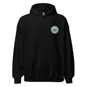 US Department of State DOS Seal Hoodie Diplomatic Heavy Blend Hooded Sweatshirt - Picture 1 of 13