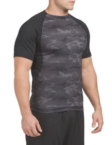 $50 Hombres Reebok Crossfit Correr Activo Camuflaje Camisa Negra Grande - Imagen 1 de 6