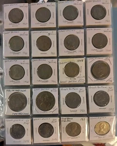 Colección de monedas de Gran Bretaña (348 monedas) en estado medio de circulación - Imagen 1 de 7