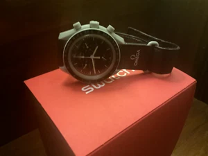 OMEGA x Swatch Speedmaster MoonSwatch Men's Black Watch - SO33M100 - Picture 1 of 1