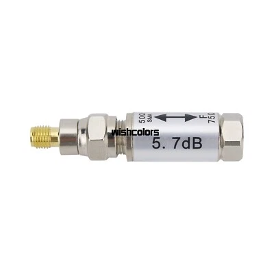 0-3GHz SMA Female to F Male Connector 50-75ohm Impedance Converter - Image 1 of 4