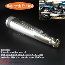 Motorcycle Exhaust Muffler Pipe Slip On 37-45mm For Harley Davidson Softail Dyna