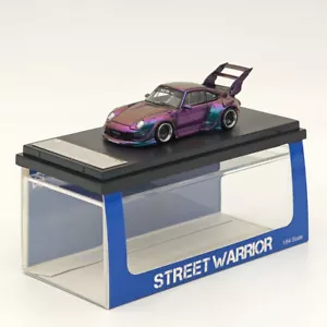 SW 1:64 Porsche RWB 993 Racing Sports Classic Model High Spoiler Metal Car - Picture 1 of 6