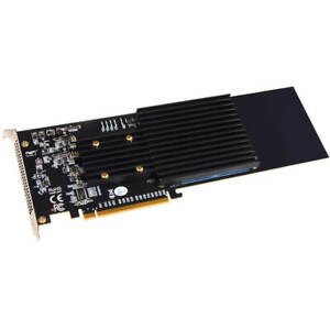Sonnet M.2 4x4 PCIe Card (Silent) with Four M.2 NVMe SSD Slots 