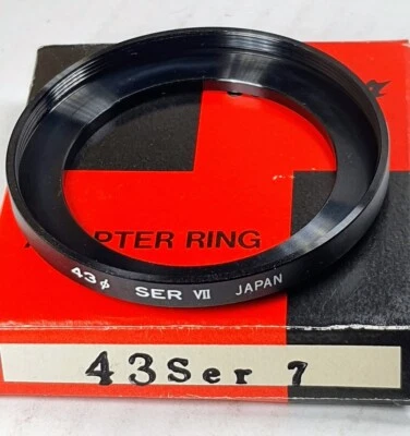 43mm to SER 7 Vii Step-Up Ring Filter Converting Adapter Japan 43-SERIES-7 43-S7 - Image 1 of 4