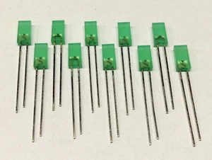 10 Stück LED Grün Rechteckig 2,5 x 4,8 mm 30 mA 2,3 V (M6418) - Picture 1 of 5