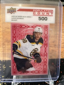 2023-24 UPPER DECK POPULATION COUNT 500 CLEAR CUT DAVID PASTRNAK
