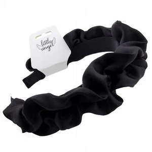 Haarband Schwarzer breiter gekräuselter Haarreif für Haare - Bild 1 von 4