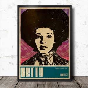 Betty Davis Funk Art Poster Music Soul James Brown Bootsy Collins - Picture 1 of 1