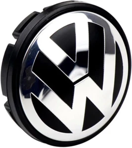 VW Volkswagen Touareg 7L 70mm 2.7" Center Wheel Cap Black/Silver 7L6-601-149B 19 - Picture 1 of 1