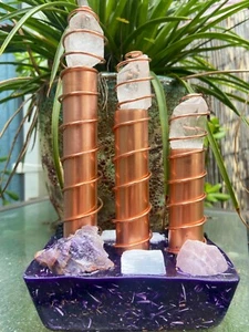 Super Spiral Desktop Cloud buster Art - Chembuster - Orgone Energy Harmonizer - - Picture 1 of 7