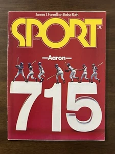 May 1974 SPORT Magazine HANK AARON 715 - Vintage - Atlanta Braves - King is Dead - Picture 1 of 4