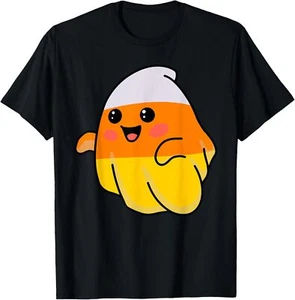 Nuevo Disfraz Limitado Caramelo Maíz Fantasma Divertido Perezoso Halloween Lindo Fantasma Camiseta - Imagen 1 de 5