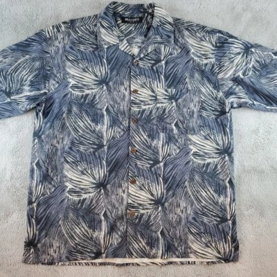 Brandini 100% Silk Hawaiian Shirt Mens Sz 3XL Short Sleeve Button Front Casual - Image 1 of 4