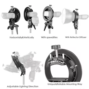 Neuere S-Typ Halterung Halter mit Bowens Halterung für Speedlite Flash & Softbox $ 50 - Bild 1 von 6