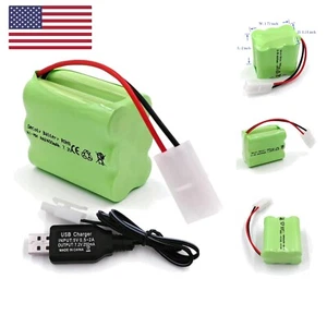 7.2V 2400mAh Rechargeable Batteries, Ni-MH AA Battery Pack with Tamiya Plug a... - Picture 1 of 7