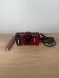 Olympus TG-2 Digital Camera 12MP Shock & Water Proof, Red & Charger Cable - Picture 1 of 7