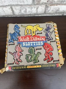 Vintage Walt Disney ~Slotties~Paperboard Sculpture Disney Characters OriginalBox - Picture 1 of 15