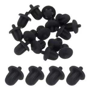 15Pack 6.35mm Audio Jack Port Duct Cover PC DVD Microphone Plugs Caps Black - Zdjęcie 1 z 7